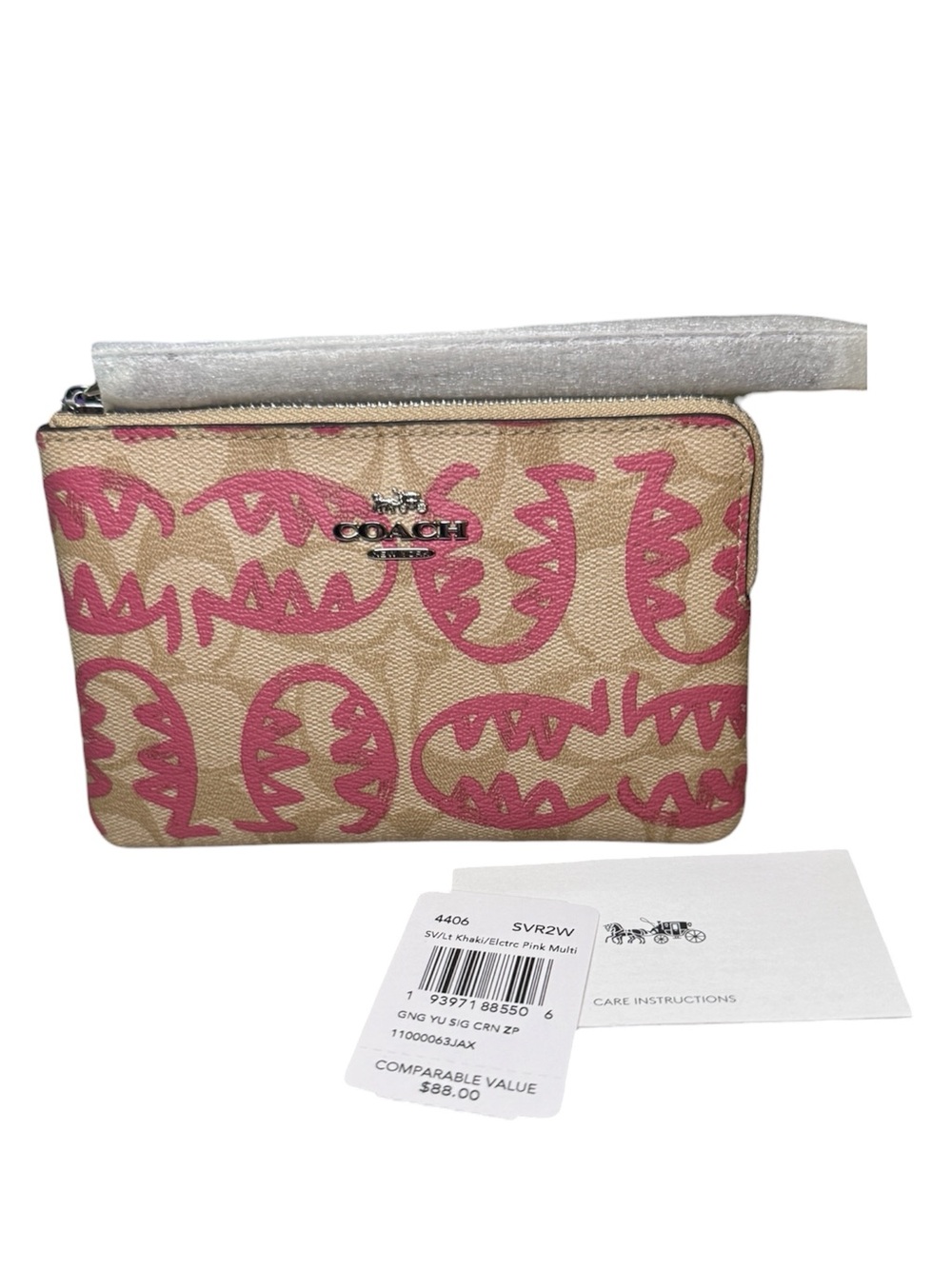 Coach x Guang Yu Rexy Zip Around Wristlet with dustbag